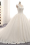 Vestido de novia Sala Capa de encaje Corte-A 2019 Natural Pera - Página 3