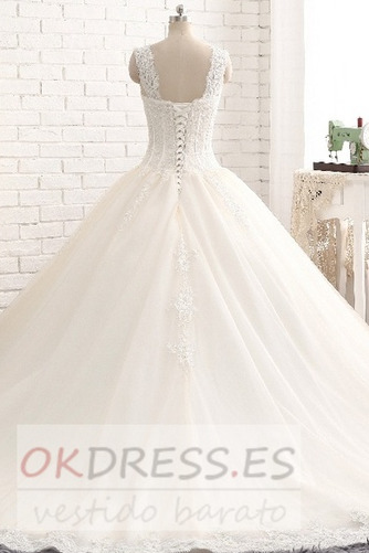 Vestido de novia Sala Capa de encaje Corte-A 2019 Natural Pera 2