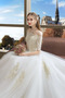 Vestido de novia Sala Capa de encaje Natural Corte-A largo Pera - Página 4
