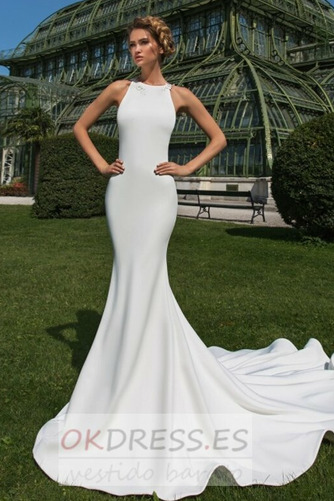Vestido de novia Sala Drapeado largo Otoño Pura espalda Moderno 1