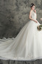 Vestido de novia Satén Elegante Drapeado Natural Corpiño Acentuado con Perla - Página 3