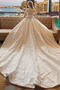 Vestido de novia Satén Elegante Sala Corte-A largo Natural - Página 4