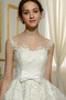 Vestido de novia Satén Natural Corte-A Fuera de casa Otoño Arco Acentuado - Página 4