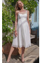 Vestido de novia Sencillo Apliques Imperio Cintura Escote redondo Embarazadas - Página 1
