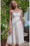 Vestido de novia Sencillo Apliques Imperio Cintura Escote redondo Embarazadas - Página 2