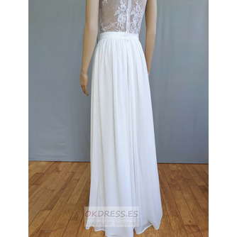 Vestido de novia simple skir Falda de boda Boho Falda de boda elegante Falda de gasa para mujer - Página 4