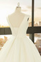 Vestido de novia Sin mangas Baja escote en V Corte-A Natural Cordón - Página 5