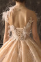 Vestido de novia Sin mangas Cola Real Encaje Cordón Pluma Natural - Página 6