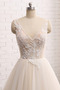 Vestido de novia vendimia Verano largo Natural Triángulo Invertido Escote en V - Página 4