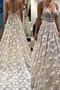 Vestido de novia Verano Escote en V Espalda Descubierta Falta Corte-A - Página 2