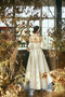 Vestido de novia Verano Oscilación Corte-A Asimétrico Dobladillo Manga corta - Página 4
