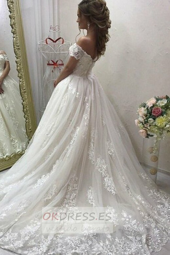 Vestido de novia Verano tul Natural Triángulo Invertido Cola Barriba 2