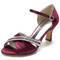 Zapatos de boda de mariposa de satén tacones de aguja huecos laterales zapatos de dama de honor verdes - Página 10