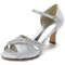 Zapatos de boda de mariposa de satén tacones de aguja huecos laterales zapatos de dama de honor verdes - Página 3