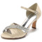 Zapatos de boda de mariposa de satén tacones de aguja huecos laterales zapatos de dama de honor verdes - Página 4