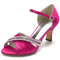 Zapatos de boda de mariposa de satén tacones de aguja huecos laterales zapatos de dama de honor verdes - Página 11