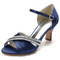 Zapatos de boda de mariposa de satén tacones de aguja huecos laterales zapatos de dama de honor verdes - Página 12