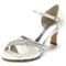 Zapatos de boda de mariposa de satén tacones de aguja huecos laterales zapatos de dama de honor verdes - Página 2