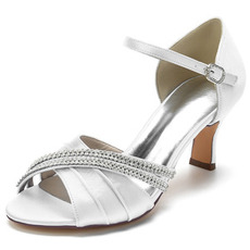 Zapatos de boda de mariposa de satén tacones de aguja huecos laterales zapatos de dama de honor verdes