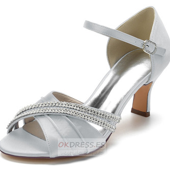Zapatos de boda de mariposa de satén tacones de aguja huecos laterales zapatos de dama de honor verdes - Página 3