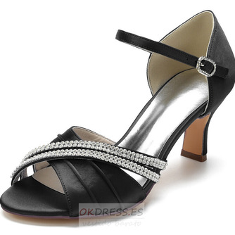 Zapatos de boda de mariposa de satén tacones de aguja huecos laterales zapatos de dama de honor verdes - Página 9