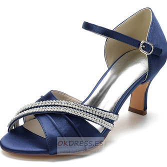 Zapatos de boda de mariposa de satén tacones de aguja huecos laterales zapatos de dama de honor verdes - Página 12