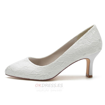 Zapatos de novia de encaje blanco tacones altos sandalias de plataforma zapatos de banquete zapatos de novia - Página 3