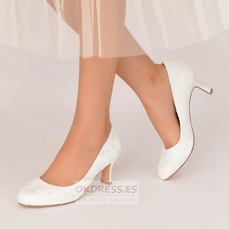 Zapatos de novia de encaje blanco tacones altos sandalias de plataforma zapatos de banquete zapatos de novia - Página 2